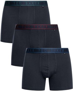 Ted Baker 3 Pack Boxer Briefs - Blue
