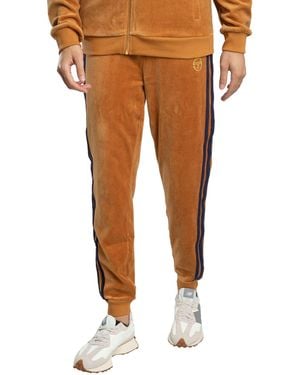 Sergio Tacchini Damarindo Velour Track Joggers - Brown