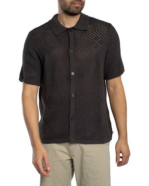 Levi's Camp Knitted Short Sleeved Shirt - Black