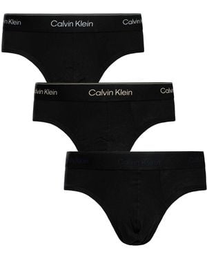 Calvin Klein 3 Pack Icon Hip Briefs - Black