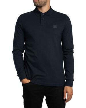 BOSS Passerby Longsleeved Polo Shirt - Blue