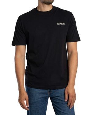 Napapijri Relaxed Small Box Logo T-shirt - Black