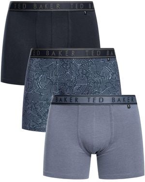Ted Baker 3 Pack Boxer Briefs - Blue