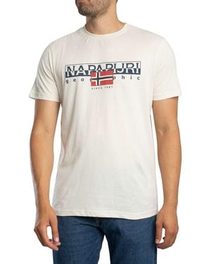 Napapijri Aylmer Graphic T-shirt - White