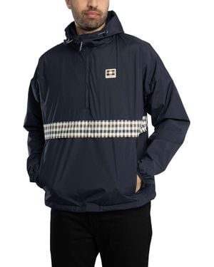 Aquascutum Colour Block Badge Jacket - Blue