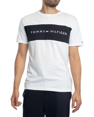 Tommy Hilfiger Lounge Block Logo T-shirt - White