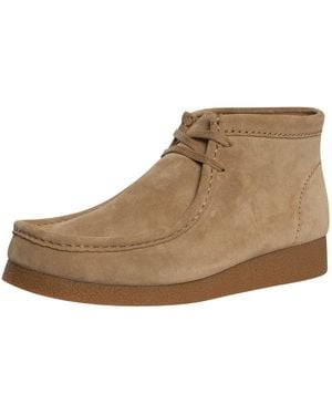 Clarks Wallabee Evo Suede Boots - Natural