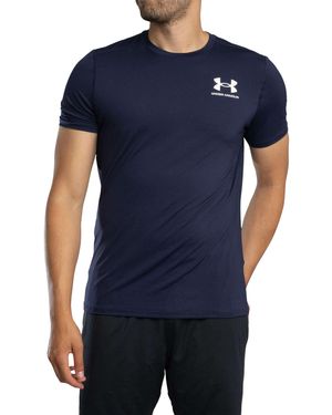 Under Armour Heatgear Fitted Logo T-Shirt - Blue