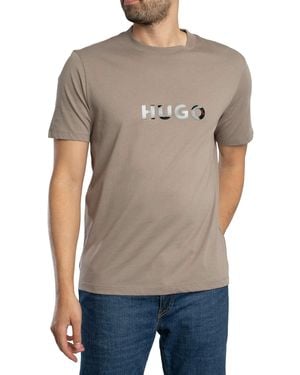 HUGO Dumeo Graphic T-shirt - Grey