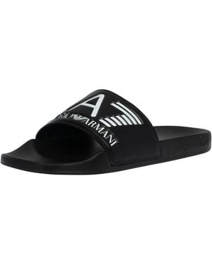 EA7 Scarpe Logo Sliders - Black