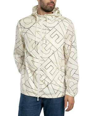 ARMANI EXCHANGE Diagonal Logo Jacket - Natural