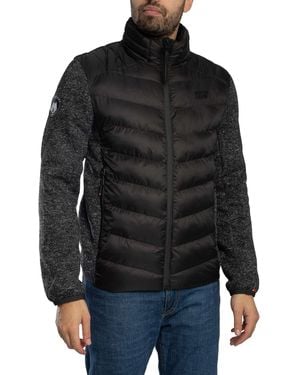 Superdry Storm Knit Hybrid Padded Jacket - Black