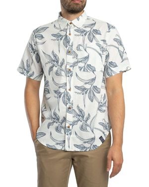 Superdry Vintage Loom Short Sleeved Shirt - White