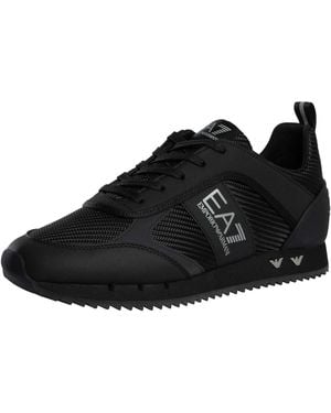 EA7 Carbon Mesh Logo Trainers - Black