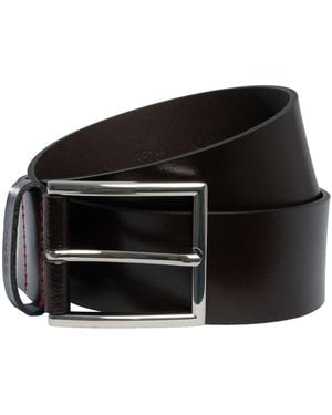 HUGO Giaspo Leather Belt - Black