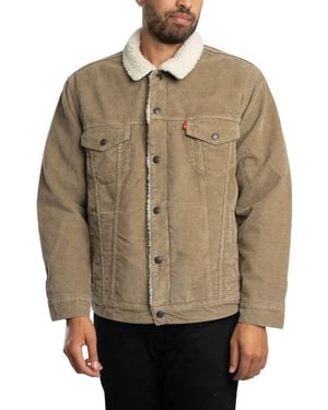 Levi's Relaxed Fit Sherpa Trucker Jacket - Natural
