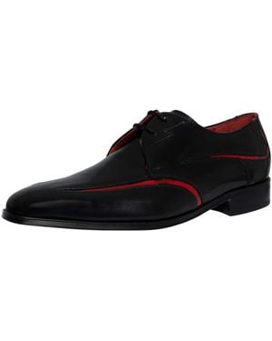 Jeffery West Derby Leather Shoes - Black