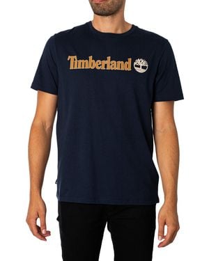 Timberland Linear Logo T-shirt - Blue