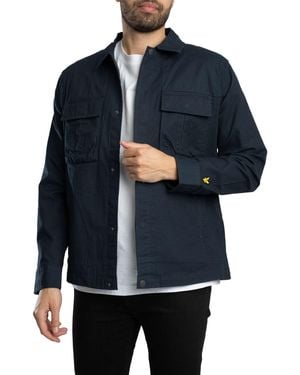 Lyle & Scott Ripstop Overshirt - Blue