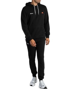 Ellesse Traccota Pullover Hood Tracksuit - Black