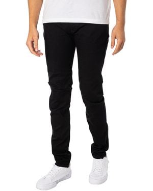 DIESEL Skinny Jeans Low Waist 1979 Sleenker, /Dark, Zip Fly - Black
