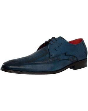 Jeffery West Leather Brogue Shoes - Blue