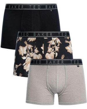 Ted Baker 3 Pack Trunks - Multicolor