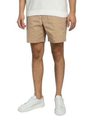 Lacoste Regular Fit Stretch Cotton Shorts - Natural