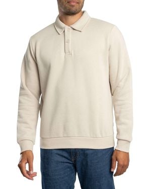 Jack & Jones Bradley Polo Sweatshirt - Natural