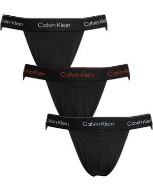 Calvin Klein 3 Pack Icon Jockstraps - Black