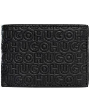 HUGO Ethon Leather Wallet - Black