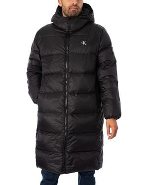 Calvin Klein Essentials Down Long Jacket - Black