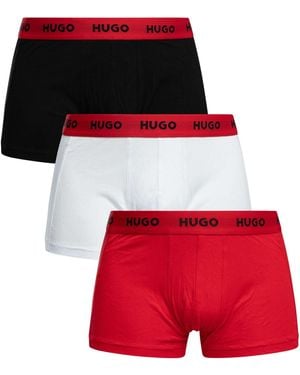 HUGO 3 Pack Trunks - Red