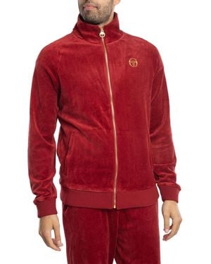 Sergio Tacchini Court Velour Track Jacket - Red