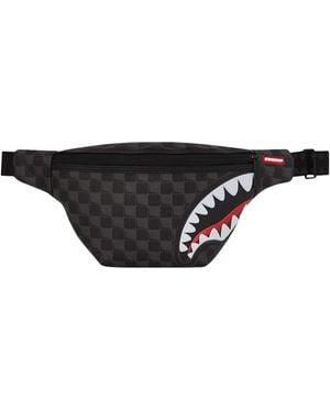 Sprayground Sharks In Paris Balloon Savvy Crossbody Bag - Black