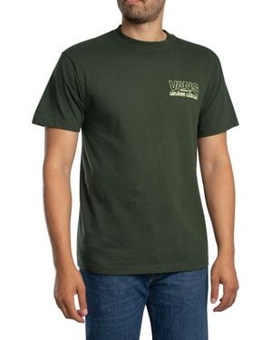 Vans Shop Front Back Graphic T-shirt - Green