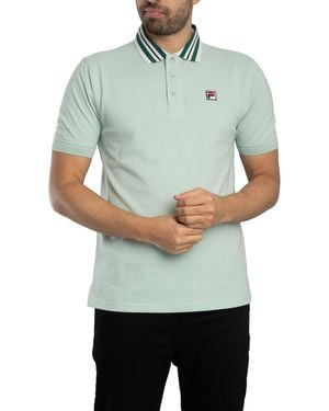 Fila Achille Heritage Tape Basic Polo Shirt - Green