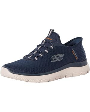 Skechers Ultra Flex 3.0 Smooth Step Hands Free Slip-Ins Shoes 6.5 Ee - Blue