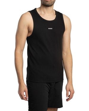 HUGO Dapota Logo Tank Top - Black