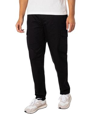 Replay Box Logo Cargo Trousers - Black