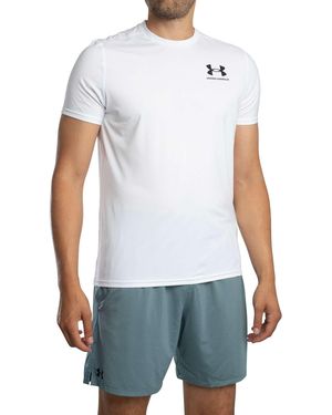 Under Armour Heatgear Fitted Logo T-Shirt - White