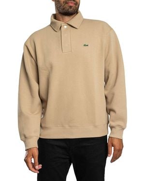 Lacoste Logo Longsleeved Polo Shirt - Natural