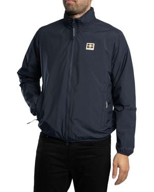 Aquascutum Badge Windbreaker Jacket - Blue