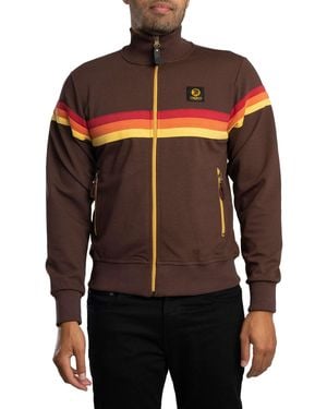 Trojan Retro Stripe Track Jacket - Black