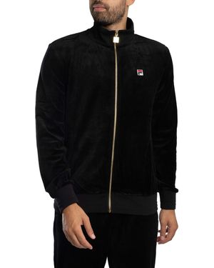 Fila Nero Velour Track Jacket - Black