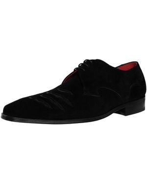 Jeffery West Rip Suede Brogue Shoes - Black