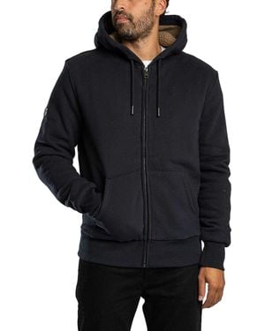 Superdry Borg Lined Zip Hoodie - Black