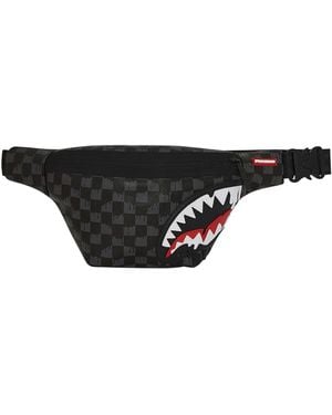 Sprayground Dripping Shark In Paris Crossbody Bag - Black