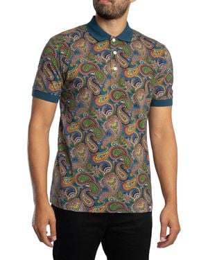 Pretty Green House Paisley Polo Shirt - Green