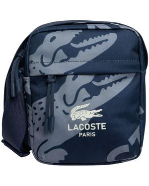 Lacoste All-over Logo Body Bag - Blue